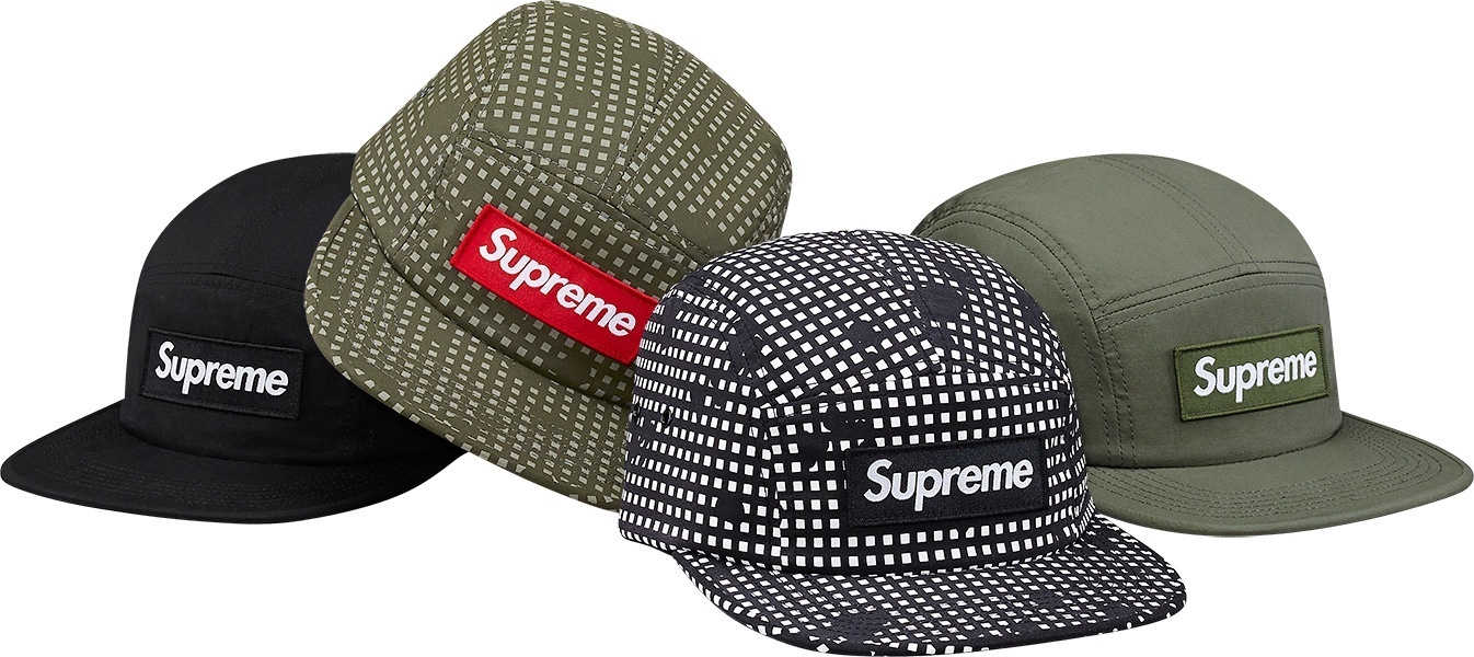 Grid Camo Camp Cap